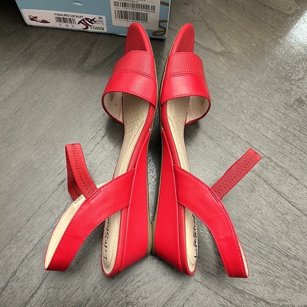 LifeStride Yuma Red Liz/Silky (Wide) - Picture 6 of 6
